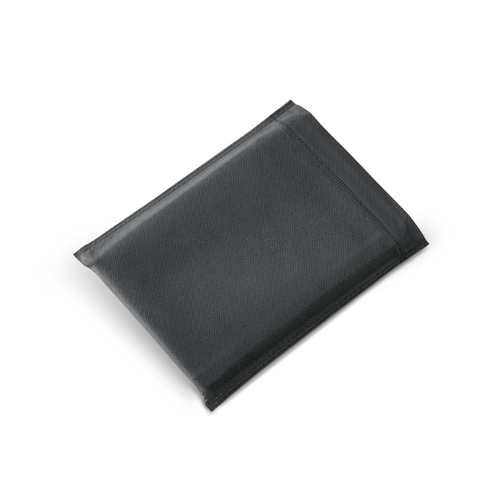 RUSSEL. Copertina in PU e tessuto in poliestere con block notes A5 con pagine semplici