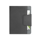 RUSSEL. Copertina in PU e tessuto in poliestere con block notes A5 con pagine semplici
