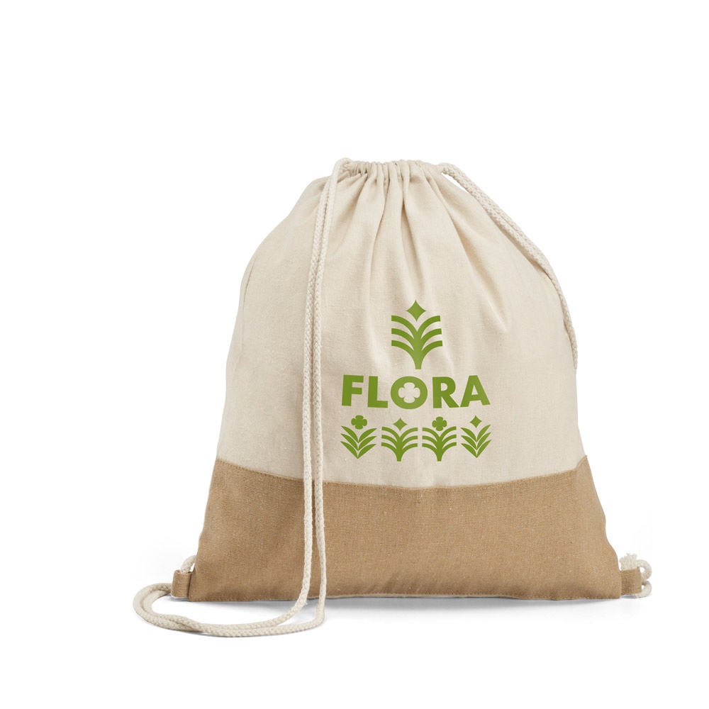 SABLON. Zaino a sacca in cotone 100% (160 g/m²)