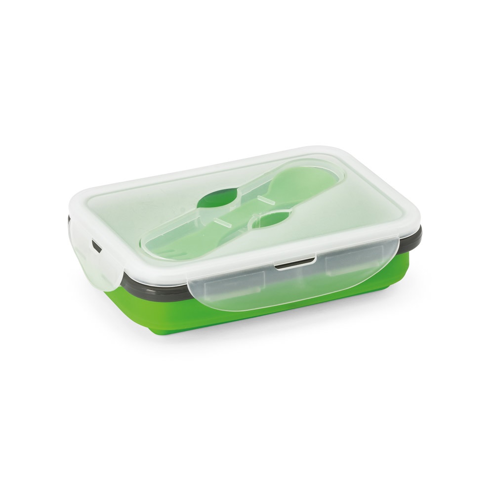 SAFFRON. Porta pranzo. Contenitore ermetico in silicone e PP 640 mL