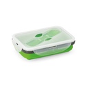 SAFFRON. Porta pranzo. Contenitore ermetico in silicone e PP 640 mL