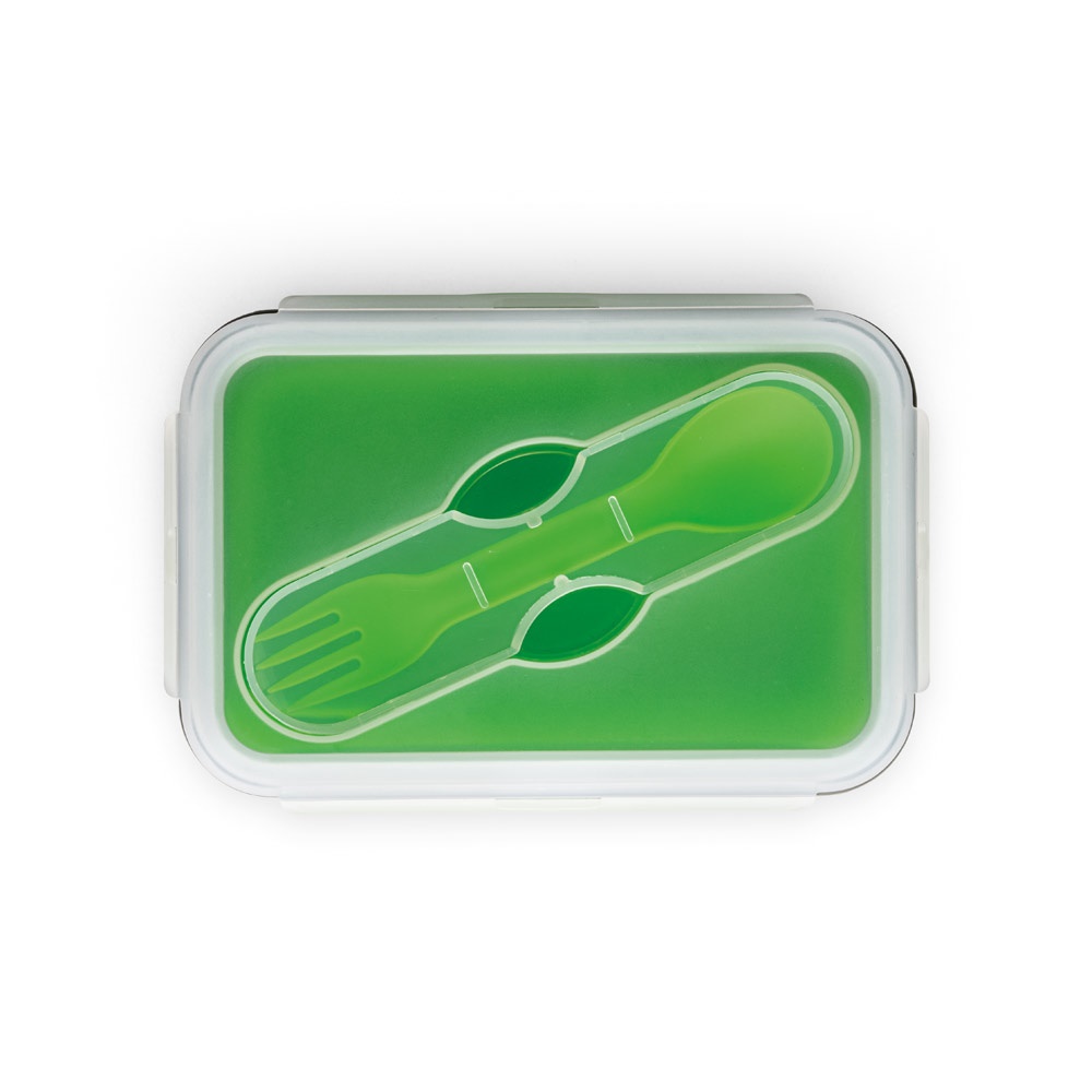 SAFFRON. Porta pranzo. Contenitore ermetico in silicone e PP 640 mL
