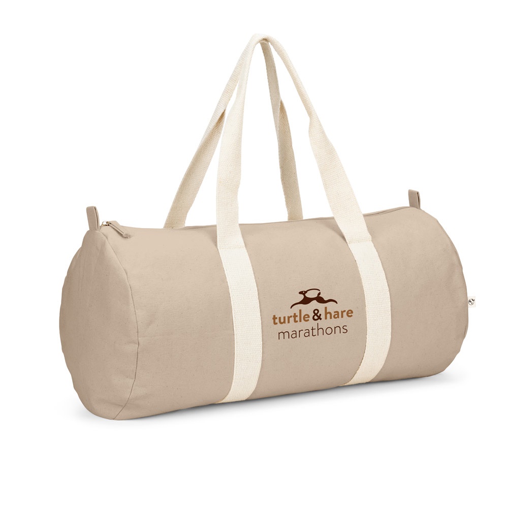 SAINT SPORT. Borsa sportiva in cotone riciclato e poliestere riciclato (380 g/m²)