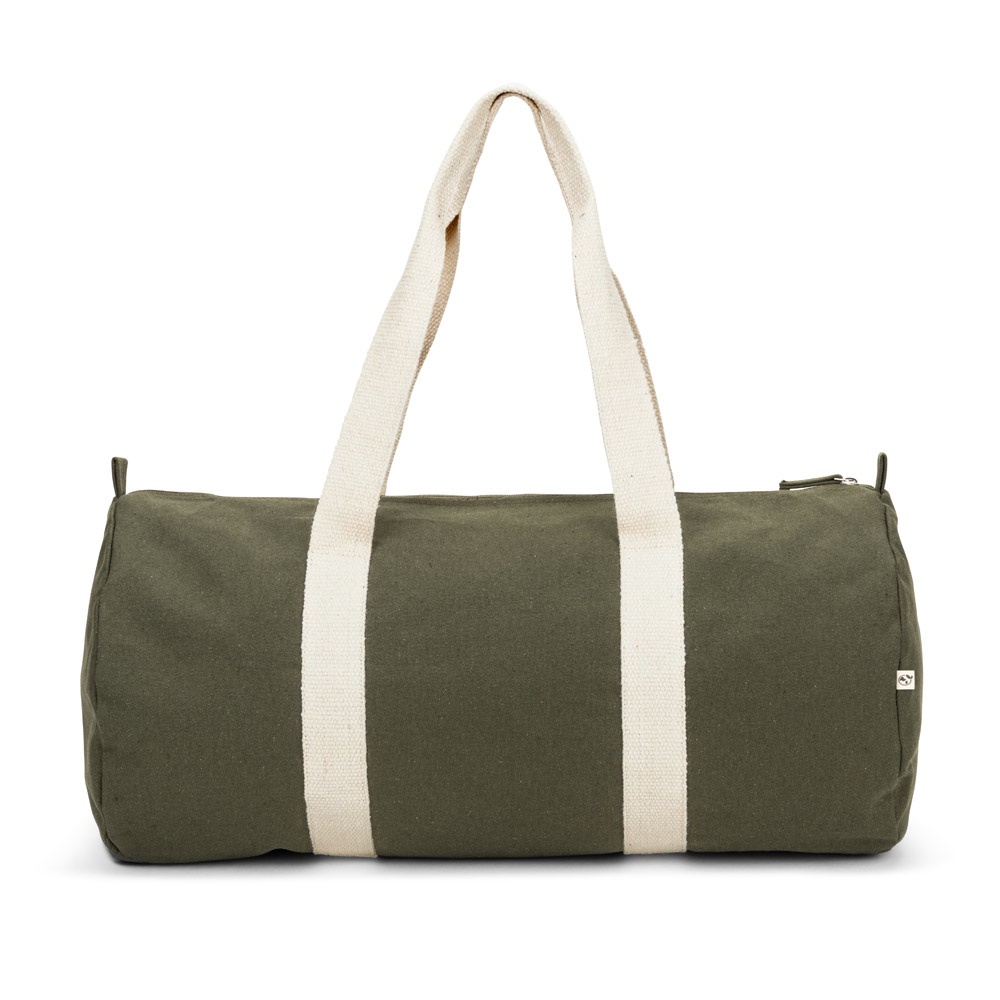 SAINT SPORT. Borsa sportiva in cotone riciclato e poliestere riciclato (380 g/m²)