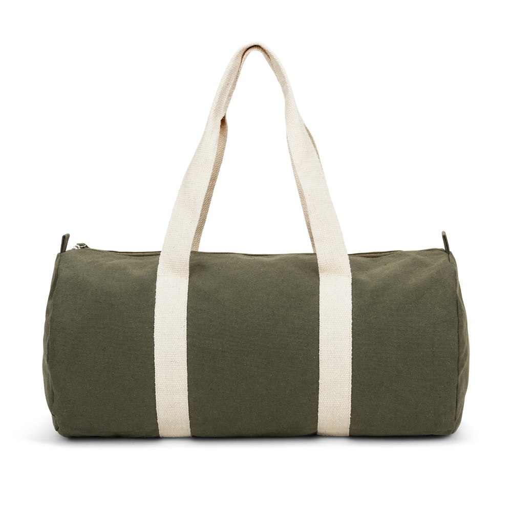 SAINT SPORT. Borsa sportiva in cotone riciclato e poliestere riciclato (380 g/m²)