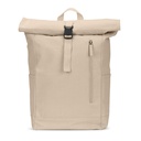 SAINT. Zaino “roll top” in cotone riciclato e poliestere riciclato (380 g/m²)