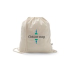 SALAMANCA. Zaino a sacca in cotone riciclato (70%) e poliestere (30% rPET) (150 g/m²)