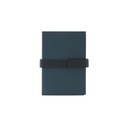 SANDERSON. Blocco note A5 in PU (riciclato al 50%) con due blocchi: pagine a righe e pagine bianche