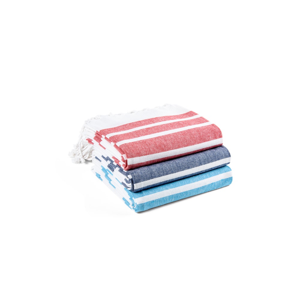 SARDENHA. Telo da mare in cotone (riciclato al 70%) e poliestere (riciclato al 30%) (180 g/m²)