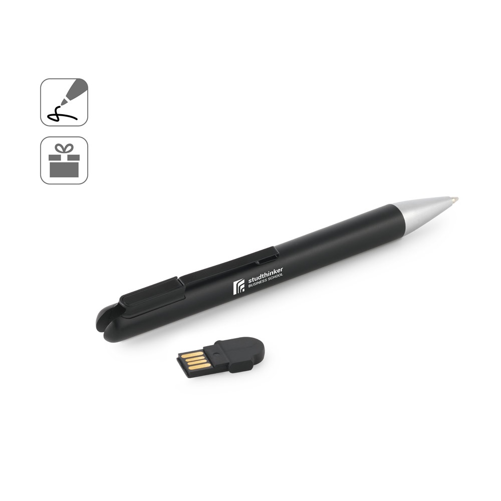 SAVERY. Penna a sfera in ABS con memoria UDP da 4 GB