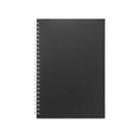 SCHILLER. Blocco note A5 con copertina flessibile,realizzato con carta riciclata al 100%