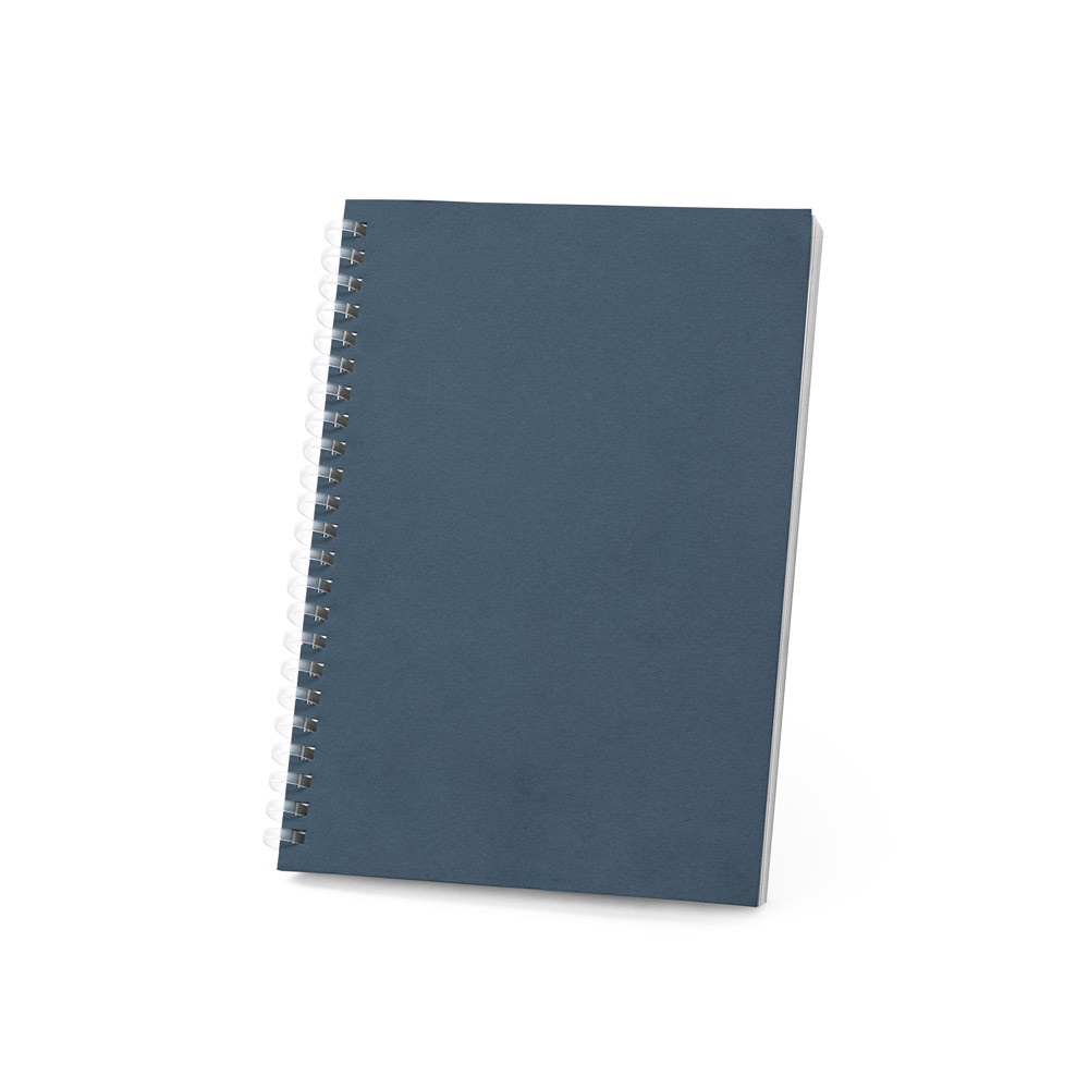 SCHILLER. Blocco note A5 con copertina flessibile,realizzato con carta riciclata al 100%