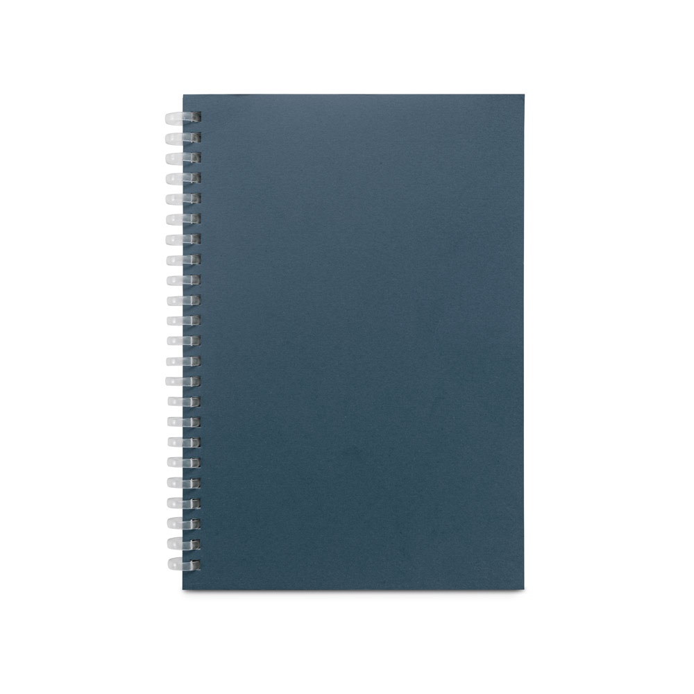 SCHILLER. Blocco note A5 con copertina flessibile,realizzato con carta riciclata al 100%