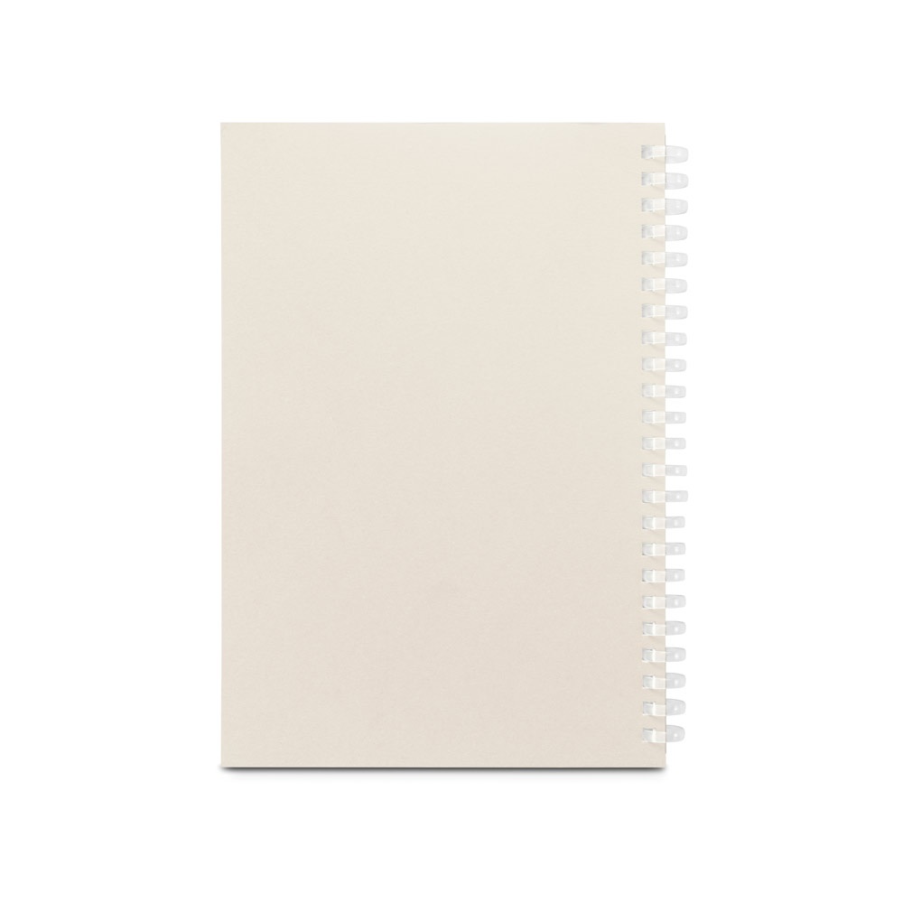 SCHILLER. Blocco note A5 con copertina flessibile,realizzato con carta riciclata al 100%