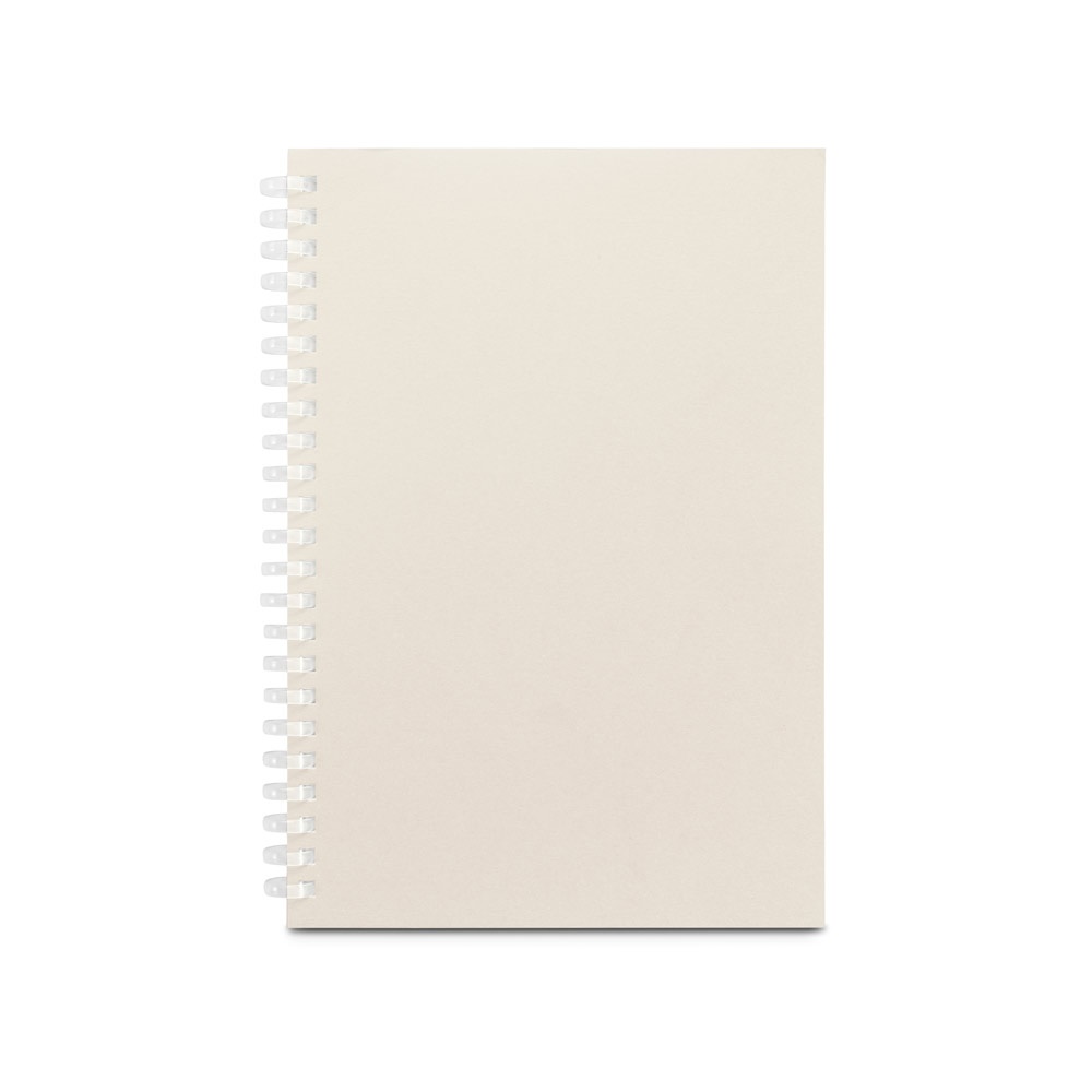 SCHILLER. Blocco note A5 con copertina flessibile,realizzato con carta riciclata al 100%