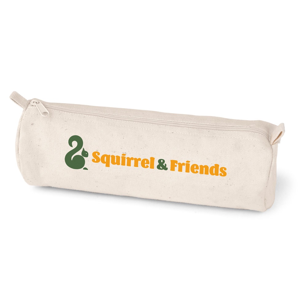 SCHOOLI. Astuccio in 100% cotone canvas (290 g/m²) dal design cilindrico