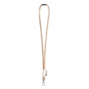 SET Lanyard CORK Long (Ø 5 mm) con moschettone a grilletto da 9 mm e chiusura di sicurezza da Ø 5 mm