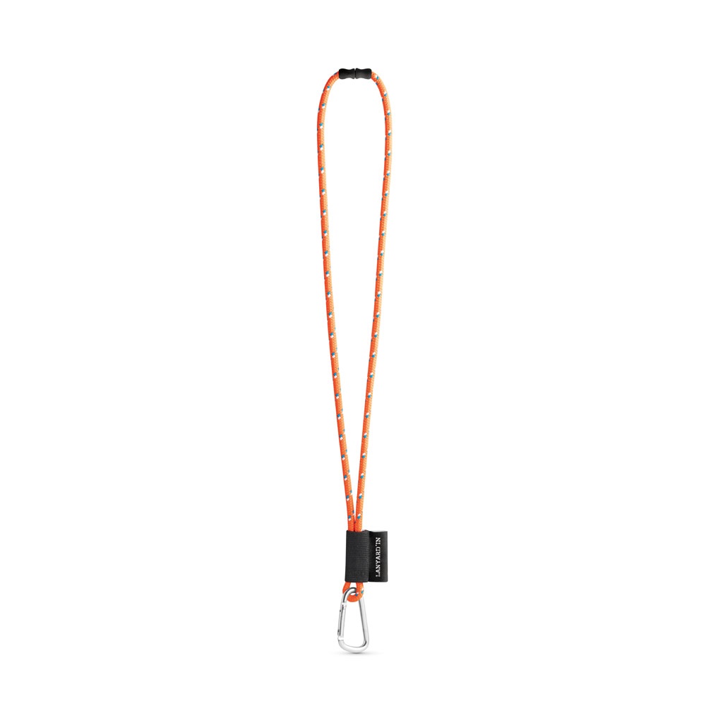 SET Lanyard NAUTIC Long (Ø 7 mm) con Moschettone a D da 55 mm e Chiusura di Sicurezza da Ø 7 mm