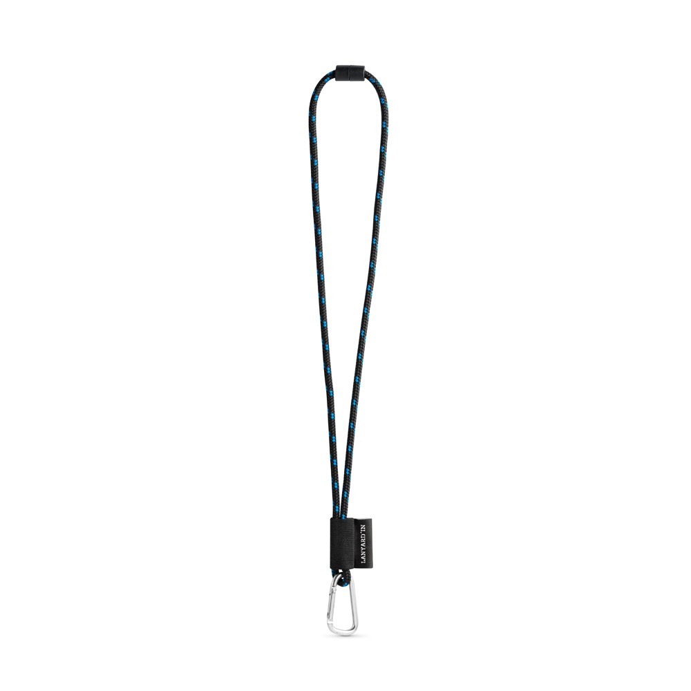 SET Lanyard NAUTIC Long (Ø 7 mm) con Moschettone a D da 55 mm e Chiusura di Sicurezza da Ø 7 mm