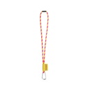 SET Lanyard TUBE Long (Ø 7 mm) con moschettone a D da 55 mm e chiusura di sicurezza da Ø 7 mm