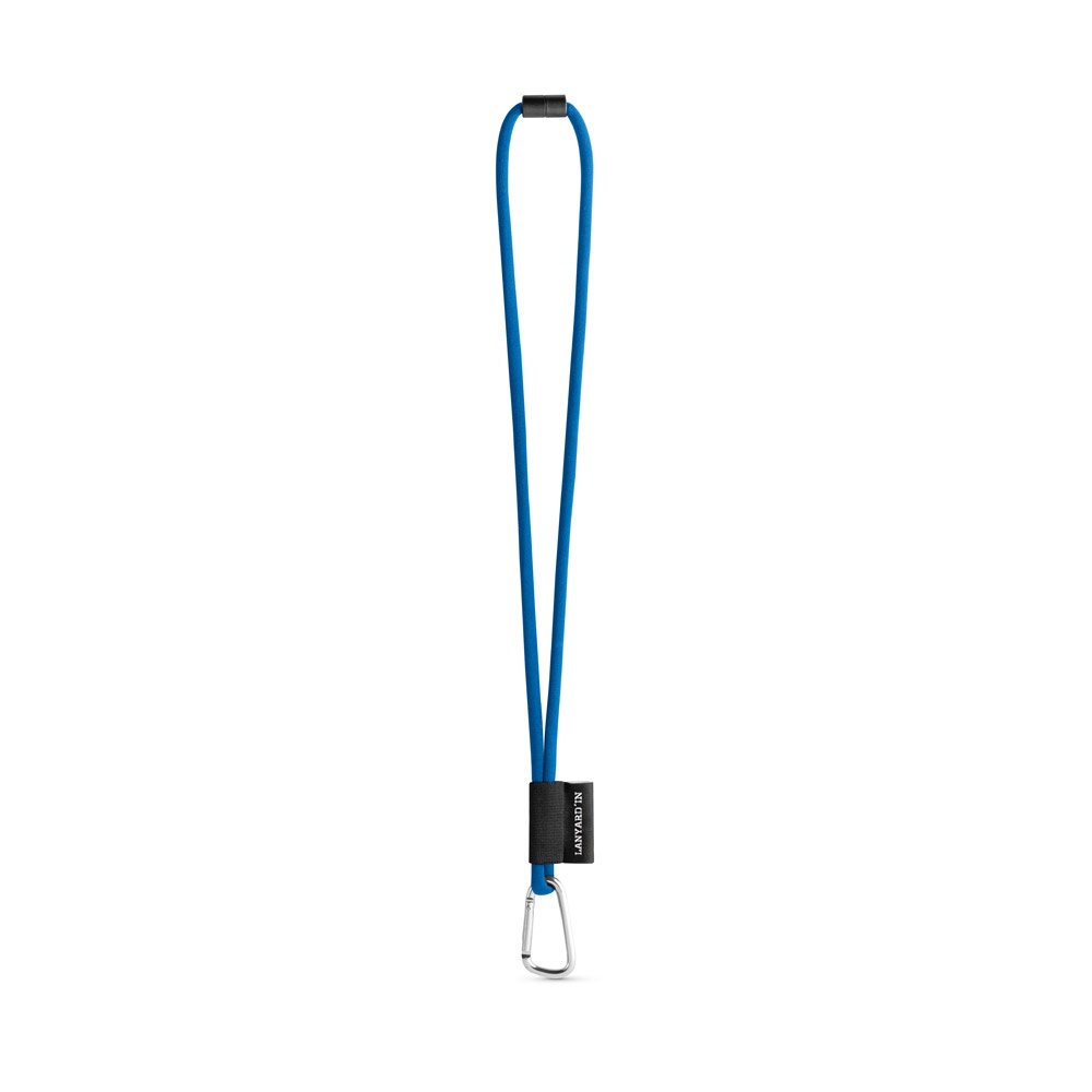 SET Lanyard TUBE Long (Ø 7 mm) con moschettone a D da 55 mm e chiusura di sicurezza da Ø 7 mm