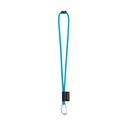 SET Lanyard TUBE Long (Ø 7 mm) con moschettone a D da 55 mm e chiusura di sicurezza da Ø 7 mm