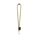 SET Lanyard TUBE Long (Ø 7 mm) con moschettone a D da 55 mm e chiusura di sicurezza da Ø 7 mm
