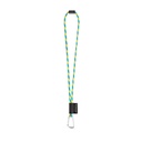 SET Lanyard TUBE Long (Ø 7 mm) con moschettone a D da 55 mm e chiusura di sicurezza da Ø 7 mm