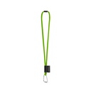 SET Lanyard TUBE Long (Ø 7 mm) con moschettone a D da 55 mm e chiusura di sicurezza da Ø 7 mm