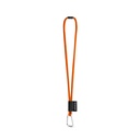 SET Lanyard TUBE Long (Ø 7 mm) con moschettone a D da 55 mm e chiusura di sicurezza da Ø 7 mm