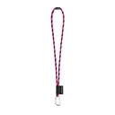 SET Lanyard TUBE Long (Ø 7 mm) con moschettone a D da 55 mm e chiusura di sicurezza da Ø 7 mm