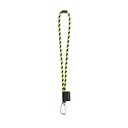 SET Lanyard TUBE Long (Ø 7 mm) con moschettone a D da 55 mm e chiusura di sicurezza da Ø 7 mm
