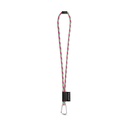 SET Lanyard TUBE Long (Ø 7 mm) con moschettone a D da 55 mm e chiusura di sicurezza da Ø 7 mm