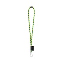 SET Lanyard TUBE Long (Ø 7 mm) con moschettone a D da 55 mm e chiusura di sicurezza da Ø 7 mm