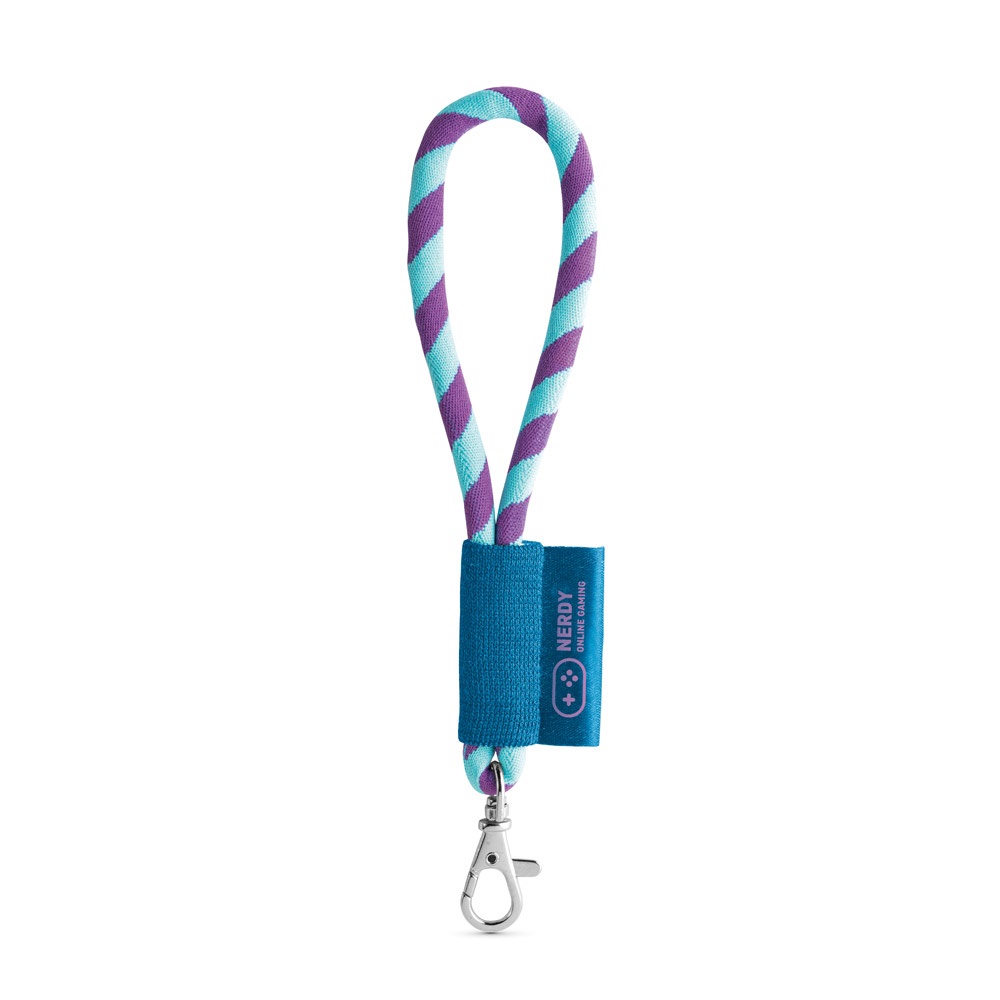 SET Lanyard TUBE Short (Ø 7 mm) con moschettone a leva da 9 mm