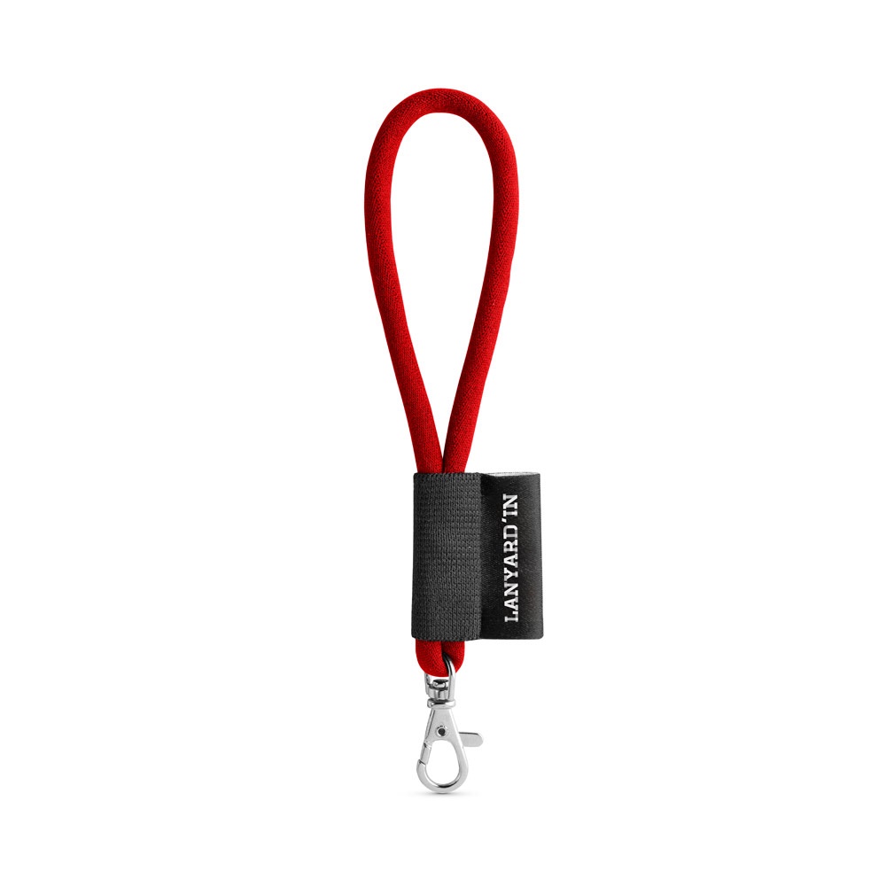 SET Lanyard TUBE Short (Ø 7 mm) con moschettone a leva da 9 mm