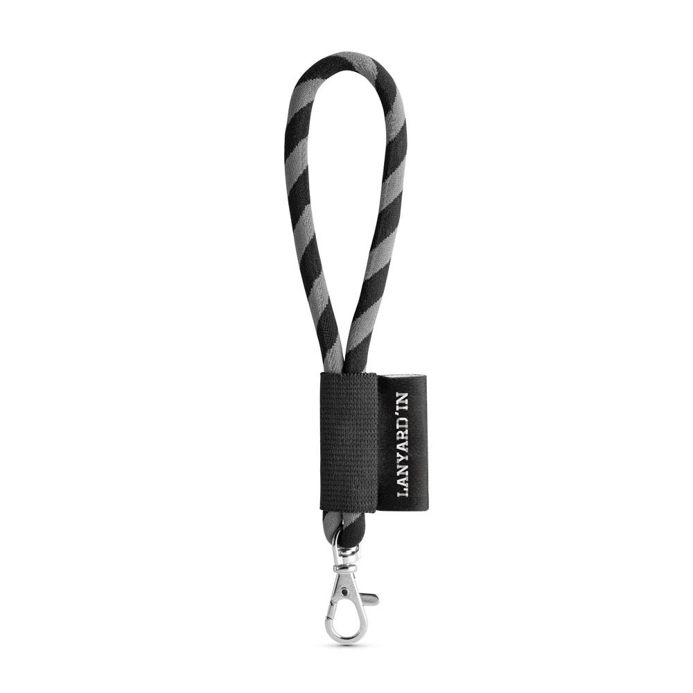 SET Lanyard TUBE Short (Ø 7 mm) con moschettone a leva da 9 mm