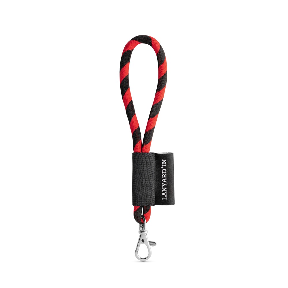 SET Lanyard TUBE Short (Ø 7 mm) con moschettone a leva da 9 mm