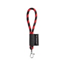 SET Lanyard TUBE Short (Ø 7 mm) con moschettone a leva da 9 mm