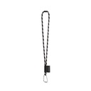 SET Lanyard TUBE Long (Ø 7 mm) con moschettone a D da 55 mm e chiusura di sicurezza da Ø 7 mm