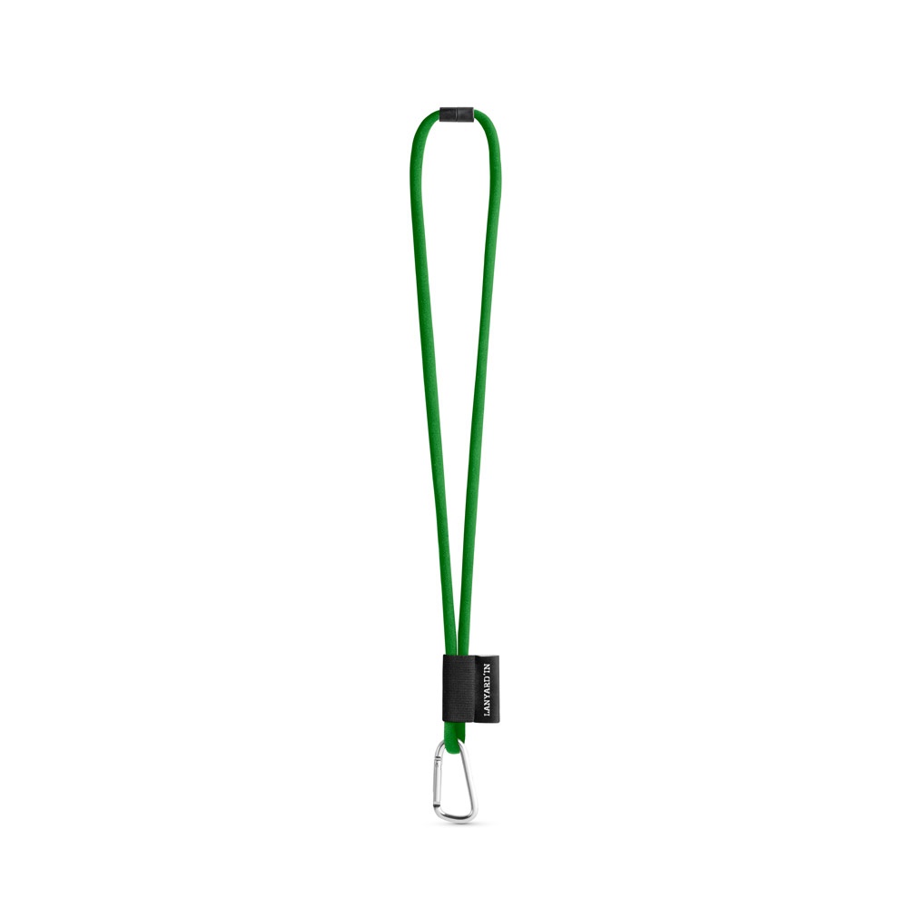 SET Lanyard TUBE Long (Ø 7 mm) con moschettone a D da 55 mm e chiusura di sicurezza da Ø 7 mm