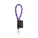 SET Lanyard TUBE Short (Ø 7 mm) con moschettone a leva da 9 mm