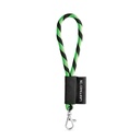 SET Lanyard TUBE Short (Ø 7 mm) con moschettone a leva da 9 mm