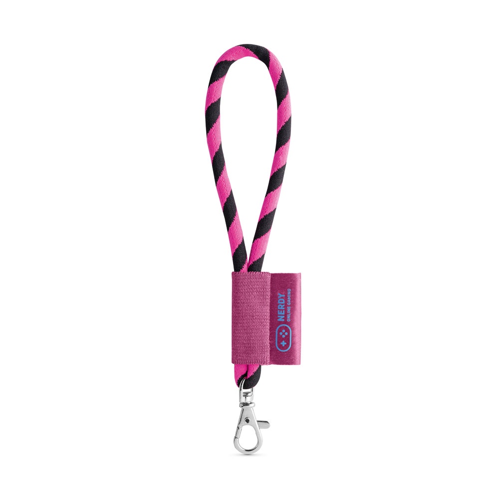 SET Lanyard TUBE Short (Ø 7 mm) con moschettone a leva da 9 mm