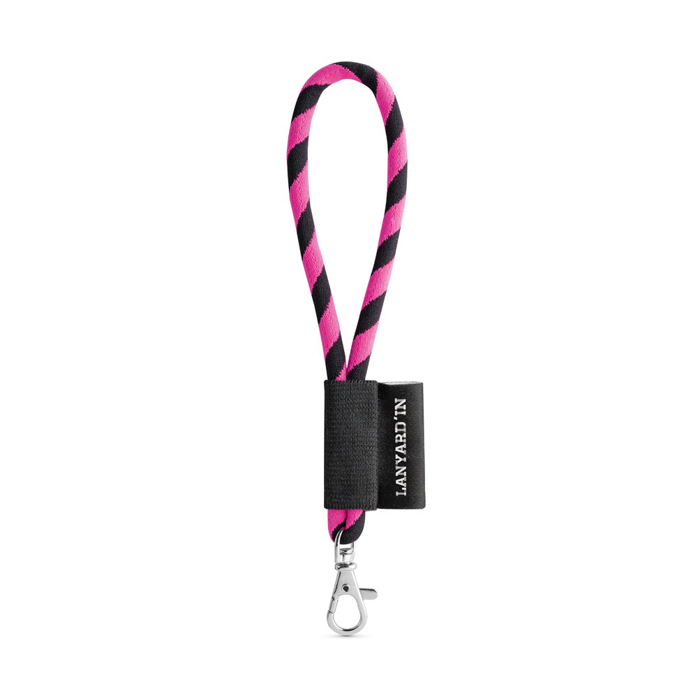 SET Lanyard TUBE Short (Ø 7 mm) con moschettone a leva da 9 mm
