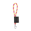 SET Lanyard TUBE Short (Ø 7 mm) con moschettone a leva da 9 mm