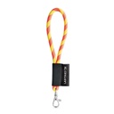 SET Lanyard TUBE Short (Ø 7 mm) con moschettone a leva da 9 mm