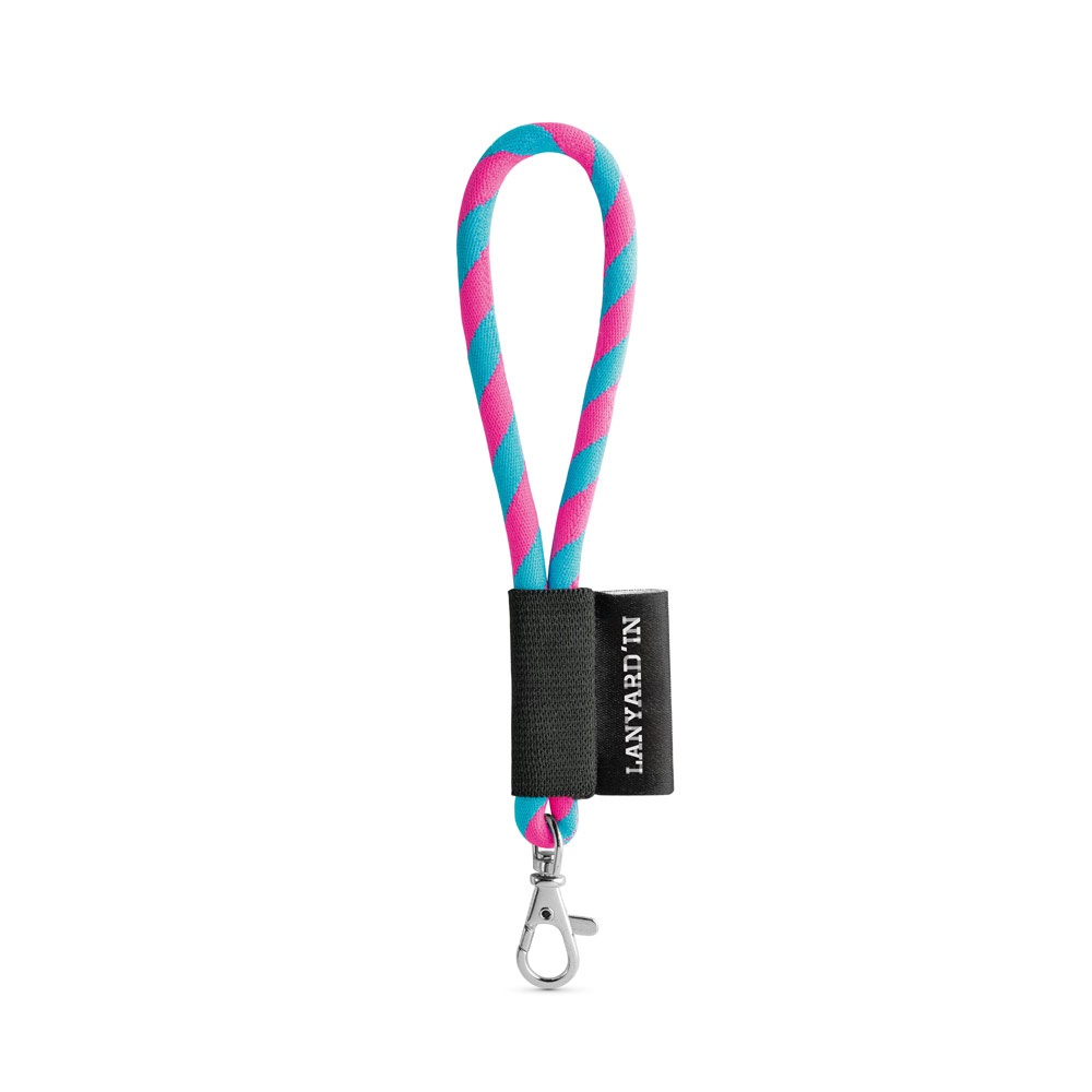 SET Lanyard TUBE Short (Ø 7 mm) con moschettone a leva da 9 mm