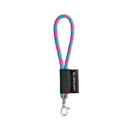 SET Lanyard TUBE Short (Ø 7 mm) con moschettone a leva da 9 mm