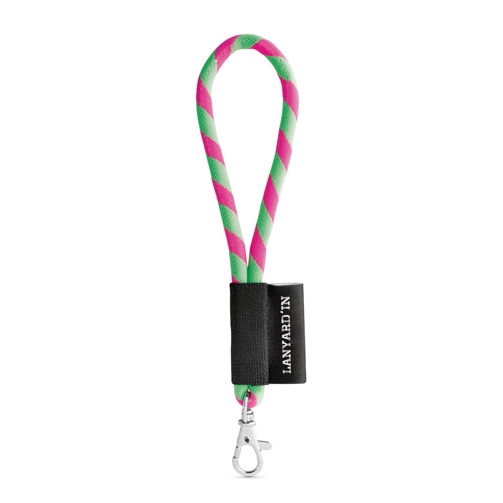 SET Lanyard TUBE Short (Ø 7 mm) con moschettone a leva da 9 mm